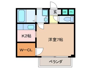 松阪駅 徒歩47分 1階の物件間取画像